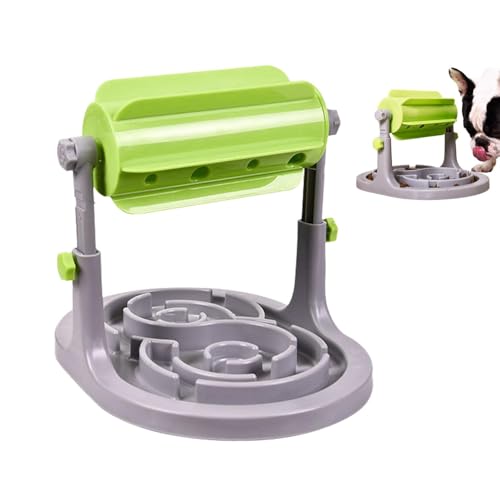 Hund Slow Feeder | Slow Eating Hundenapf mit Trommel Feeder Katzenfutter Puzzle - Verstellbarer Hundepuzzle Feeder, Großer Slow Feeder Hundenäpfe für alle Größen von Voihamy