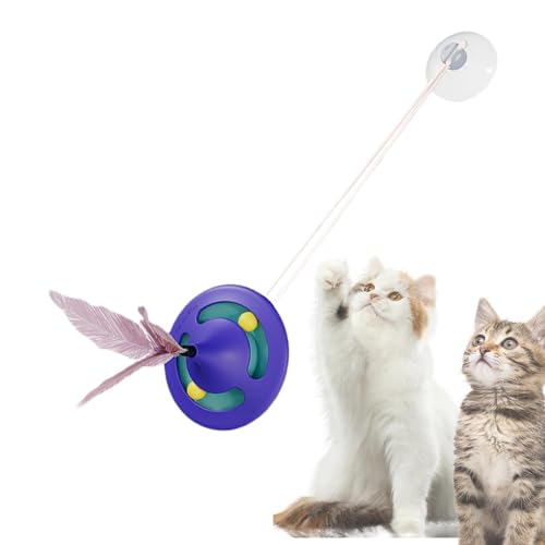 Spin Toys for Cats - Feather Interactive Enrichment Toys - Funny Pet Toy for Exercise, Indoor & Outdoor Cute Cat Toy for Home, Park von Voihamy