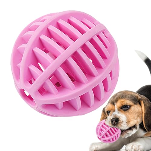 Voihamy Kauball für Hunde - Kaubares Hundeballspielzeug aus Gummi,Beißspielzeug, elastischer, auslaufender Ball, multifunktional für Kätzchen, Hunde, Haustiere, Katzen, Katzenzucht von Voihamy