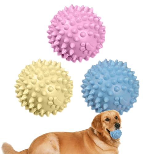 Zahnspielzeug für kleine Hunde – weiche TPR-Welpen-Zahnstäbchen, wiederverwendbarer Ball mit Seil, Hundespielzeug, Welpen-Beißring, Hundezahnreinigungsspielzeug zur Linderung von Langeweile von Voihamy