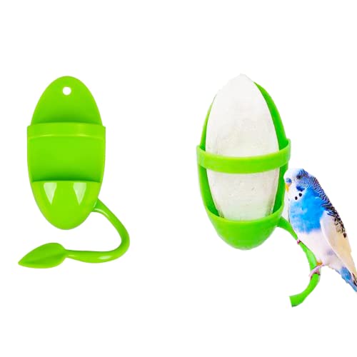 Vokowin 2 x Tintenfisch-Halter, Cuttlebone-Clips für Vögel, Hamster, Knochenfutter, Käfig, Schüsselständer, Set für Haustiere, Vogelbedarf, Obst, Gemüsebehälter (K161-2) von Vokowin