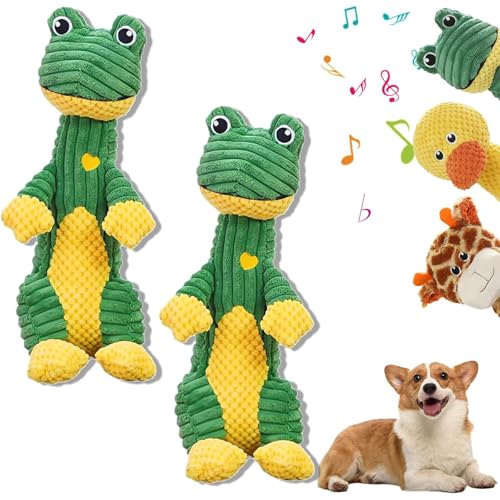 Durachew Dog Toy, Wowpetsmart Invincible Chewanimals, Chewanimal - Designed for Strong Chewers, Indestructible Pet Toys, Squeaky Stuffed Plushy Dog Toy (2Pcs-C) von Vopetroy