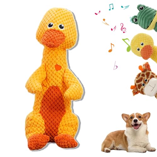 Durachew Dog Toy,Designed for Strong Chewers, Wowpetsmart Invincible Chewanimals Dog Toy, Squeaky Stuffed Plushy Dog Toy (B) von Vopetroy