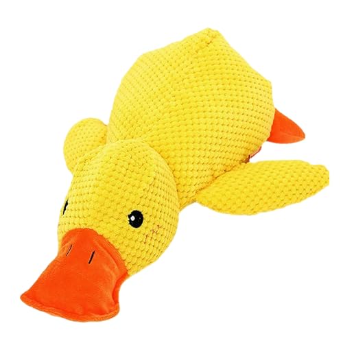 Vopetroy 2024 New The Mellow Dog Calming Duck, Calming Duck Dog Toy, Yellow Duck Dog Toy, Dog Toy Duck with Squeaker, Duck Toy for Dogs, The Calming Duck Dog Toy (Yellow) von Vopetroy