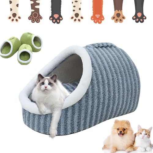 Vopetroy Zentric Cozy Hideaway Pet Bed, Cozy Cave Dog Bed, Zentric Dog Bed, Cozy Pet Hideaway Bed for Dogs, Pet Bed with Cover Cave (Large,Blue) von Vopetroy