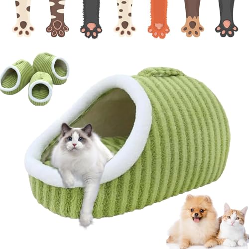 Vopetroy Zentric Cozy Hideaway Pet Bed, Cozy Cave Dog Bed, Zentric Dog Bed, Cozy Pet Hideaway Bed for Dogs, Pet Bed with Cover Cave (Large,Green) von Vopetroy