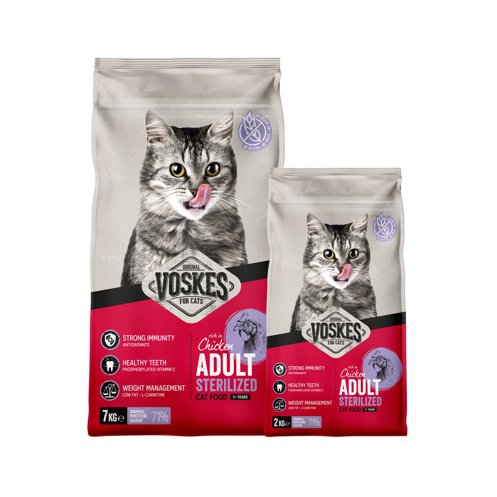 Voskes Adult Sterilized Katzenfutter - Huhn - 7 kg Voskes Adult Sterilized Katzenfutter - Huhn - 7 kg von Voskes