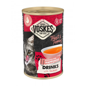 Voskes Drinks mit Lachs Katzensnack (135 ml) 1 Palette (24 x 135 ml) von Voskes Voeders