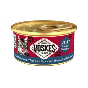 Voskes Jelly Thunfisch mit Rotbrasse Nassfutter Katze (24x85 g) 1 Palette (24 x 85 g) von Voskes