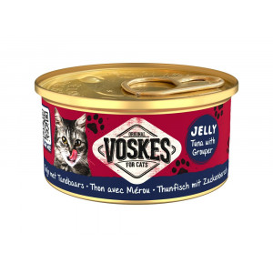 Voskes Jelly Thunfisch mit Zackenbarsch Nassfutter Katze (24x85 g) 1 Palette (24 x 85 g) von Voskes