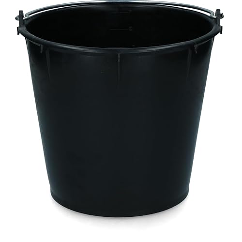 Vplast Pferd Zubehör Bucket 7 L Mit Handle Schwarz von Vplast