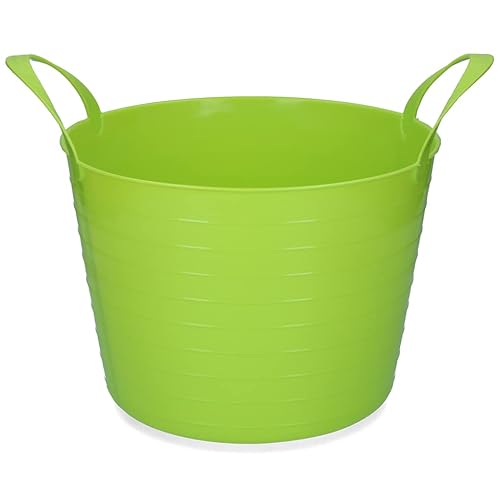 Vplast Pferd Zubehör Bucket V-Trug Flexi Lime 40 L von Vplast