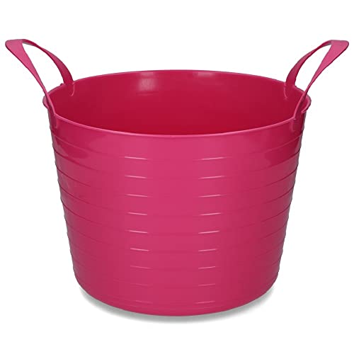 Vplast Pferd Zubehör Bucket V-Trug Flexi Pink 40 L von Vplast