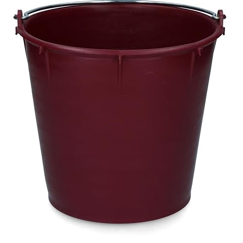 Vplast Zubehör für das Pferd Bucket 7 l mit Griff Bordeaux von Vplast