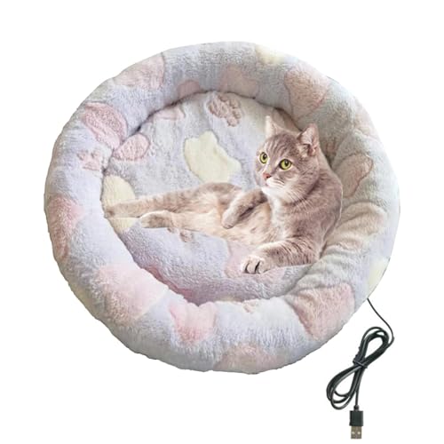 Beheiztes Katzenbett für den Innenbereich, USB-beheiztes Katzenbett, faltbares Katzenbett, waschbares beheiztes Katzenbett, Winterbedarf für Haustiere, Katzenbett von Vriusi