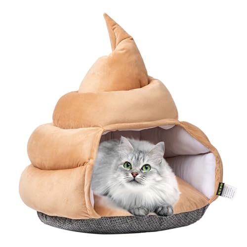 Cat Bed Cave, Poop Shape Cat House, Comfortable Pet Beds, Soft Cat Hut, Cat Tent, Pet Supplies for Cats and Small Dogs, Cozy Cat Shelter, Warm Pet Bed, Unique Pet House for Cats von Vriusi