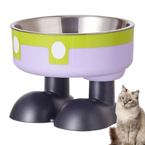 High Raised Cat Food Bowls, Large Foot Tilted Raised Cat Bowl, Anti-Slip Elevated Cat Dog Food Bowls, Creative Cat Feeding Bowls for Food and Water, Indoor Cats, Comfortable Feeding von Vriusi