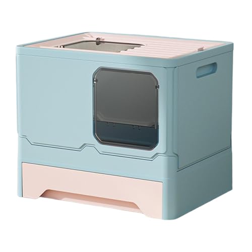 Katzentoiletterbox, Katzentoilette, große -Litterbox mit Drawer Tray und Scoop, kratzfeste Katzentoilette für Katzen, leicht zu reinigen, Odor Control Litter Box, perfekt für Katzenliebhaber von Vriusi