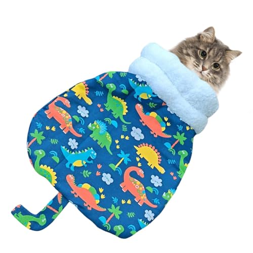 Vriusi Cozy Cat Sleeping Bag, Small Cat Bag Bed, 360-Degree Wrapping, Anti-Freeze Double Layer, Plush Pet Nest, Washable Cat Bed, Pet Sleeping Bag, Cat Bed Cave, Cozy Cat Nest, Pet Bed For Cats, von Vriusi