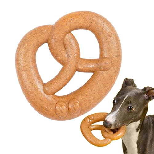 Vriusi Dog Toys für Aggressive Chewers, Holzhund, zweilagiges Hundekau-Spielzeug, Bread Knot Chew Toys für Hunde, langlebiges Puppy Spielzeug für Hunde, widerstandsfähiges Teething-Spielzeug für Hunde von Vriusi