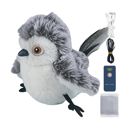 Vriusi Flying Flapping Bird with Catnip, Realistic Interactive Cat Feather Toys, Soft and Cozy Kitten Toys, Flapping Bird for All Breeds, Catnip Toys Engaging and Playful Feline Fun von Vriusi