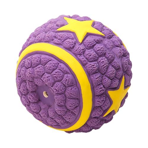 Vriusi Indestructible Dog Ball | Tough Puppy Soccer | Bouncing Squeaky Ball, Interactive Chew Toy Sturdy Puppy Balls Dog Training Toy Soccer Ball Chew Durable Dog Ball Tough Squeaky Ball von Vriusi