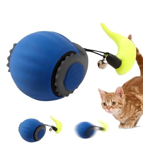 Vriusi Interactive Cat Ball Toy, Intelligent Cat Sensor Ball, Electric Pet Toy, Fast Rolling Cat Toy, Adjustable Cat Ball Toy, Kitten Boredom Buster, Cat Activity Toy, Rolling Ball For Cats von Vriusi