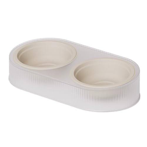 Vriusi Katzenfutter und Wasserschüssel, 2-in-1-Set, Doppel-Petenfutter, 2-in-1 Haustierschüssel, Feeding Bowls für Kitten, Puppy Water und Food Bowl, rutschfeste Haustierschüssel, Bpa Pet Bowls, von Vriusi