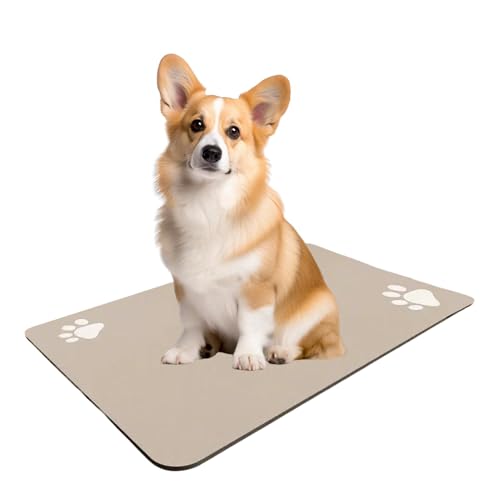 Vriusi Pet Food Placemat Anti-slip Dog Mat Waterproof Dog Bowl Mat Dog Water Dispenser Mat Quick-drying Pet Mat Cat Food Placemat Non-Slip Pet Accessories Dog Bowl Mat For Floors Pet Feeding Mat Durab von Vriusi