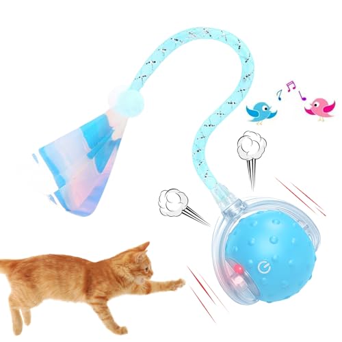 Vtizikl Katzenspielzeug Ball für Indoor-Katzen | 2025 Interaktives Katzenballspielzeug Smart mit Hindernisvermeidung, 3 Geschwindigkeitsmodi, Vogelzwitscher-Geräuschen & realistischer Libellenschwanz Vtizikl Katzenspielzeug Ball für Indoor-Katzen | 2025 Interaktives Katzenballspielzeug Smart mit Hindernisvermeidung, 3 Geschwindigkeitsmodi, Vogelzwitscher-Geräuschen & realistischer Libellenschwanz von Vtizikl
