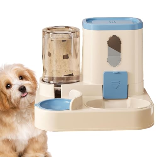 Vuggdt Auto Feeder Futter- und Wasserspender - Auto Katze Wasser und Feeder Set - Futterspender und Bewässerungsspender im Set für Katzen, Hunde, kleine Haustiere von Vuggdt