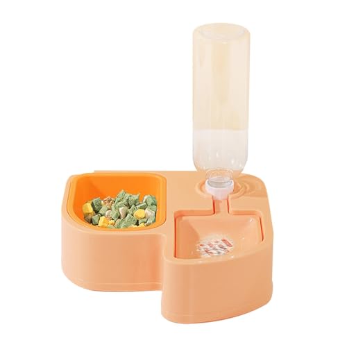 Vuggdt Automatischer Katzen-Wassernapf | Doppelter Wassernapf Haustiernapf Set | Futter- und Wassernapf Set, Katzenfutter und Wassernapf, Kippsicherer Haustier-Wassernapf von Vuggdt