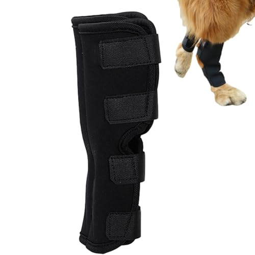 Vuggdt Ellenbogenschoner für Hunde, elastisch, verstellbar, schützende Hunde-Hinterbeinbandage, Hundearmmanschette, Hunde-Ellenbogenschutz für alle Jahreszeiten, kleine, mittelgroße und große Hunde von Vuggdt