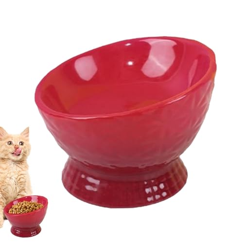 Vuggdt Futternapf für Katzen, Anti-Erbrochenes aus Keramik, für Katzen, geeignet für kleine Hunde von Vuggdt