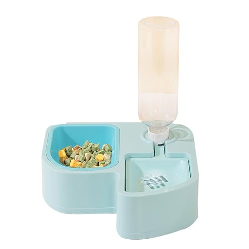 Vuggdt Hundenapf und Wassernapf Set | Doppelter Wassernapf Haustier Schüssel Set | Futter und Wassernapf Set, Katzenfutter und Wassernapf, Kippsicher Haustier Wassernapf von Vuggdt