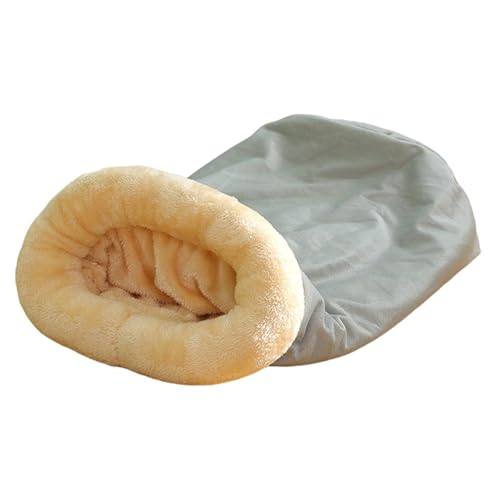 Vuggdt Katzenhöhlen für Hauskatzen, Warmer Haustierschlafsack, halbgeschlossenes Kätzchenbett – Haustierschlafsack, weiches, bequemes Katzenversteck für Outdoor-Campingausflüge, Innenbereich, Winter von Vuggdt