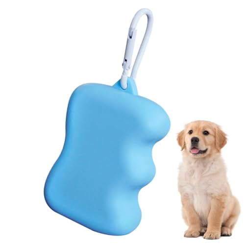 Vuggdt Silikon-Leckerli-Tasche für Hunde, tragbare Trainingstasche aus Silikon – wasserdichte Trainingstasche für Welpen, Snacks, Leckerlis, Futterhalter für Outdoor von Vuggdt