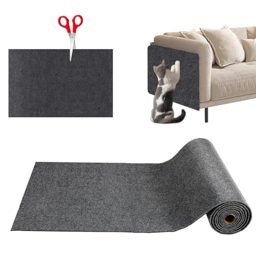 Kratzmatte Katze,Selbstklebend Kratzmatte Katze,Kratzschutz Sofa Katze,Kratzmatte Katze Wand,Kratzwand für Katzen,Katzenkratzmatte für Schützt Möbel Couch Sofa Wand Tür(200x40cm) von Vulevirtue