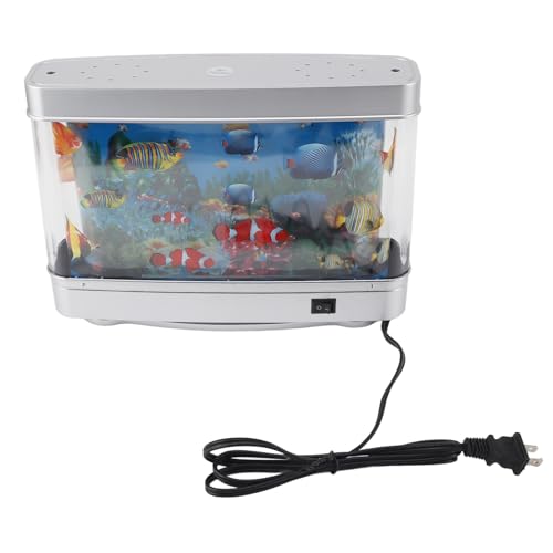 Gefälschte Aquarium-dekorative Lampe, Kleine, Exquisite, Lebendige, Geräuscharme LED-künstliche Aquariumlampe für Schlafzimmer, Schreibtisch, EU-Stecker, 220 V von Vvikizy