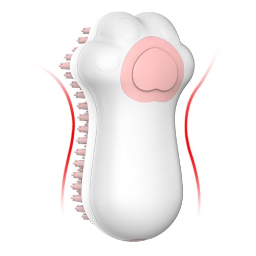 Hundebadebürste in Katzenpfotenform, Haarentfernung, Auslaufsicher, Flüssige Haustierwaschbürste für Katzen, Hunde, Haustiere, Multifunktionale Verwendung, Hervorragende (Weiß) von Vvikizy