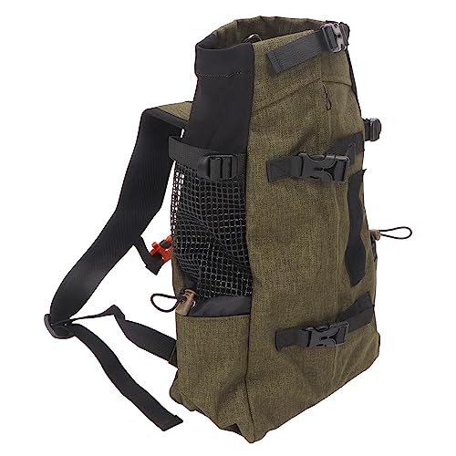 Nylon Dog Pet Carrier Rucksack, Haustier-Trage Tasche Hunde-Reisetasche mit Reflexions Streifen für Katzen Reisen, Mehrzweck-tragbares Outdoor-Fahrrad-Welpen-Sling Zum Wandern (L) von Vvikizy