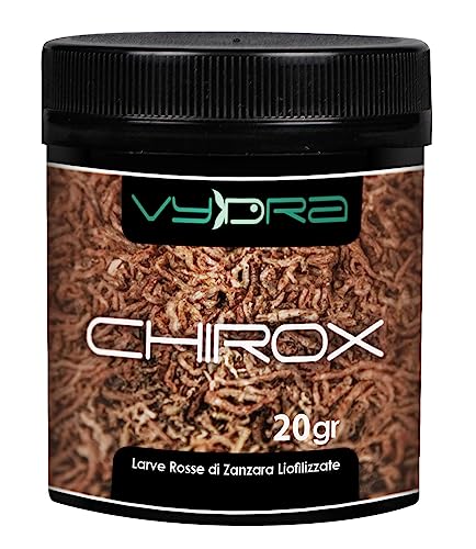 Vydra CHIROX 20g CHIRONOMUS LIOFILIZZATI Acquario Marino Dolce Larve Rosse ZANZARA von Vydra