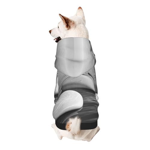 Vyonne Graues Kapuzen-Sweatshirt mit Zen-Steinen – entzückendes kleines Haustier-Outfit – modisches und gemütliches Kapuzen-Sweatshirt für Ihr geliebtes Haustier von Vyonne