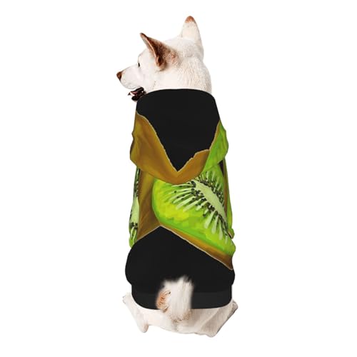 Vyonne Kiwi Kapuzen-Sweatshirt für Haustiere, niedliches kleines Haustier-Outfit, modisches und gemütliches Kapuzen-Sweatshirt für Ihr geliebtes Haustier von Vyonne