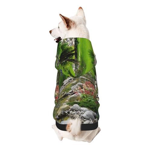 Vyonne Spring Grass Kapuzen-Sweatshirt für Haustiere – bezauberndes Outfit für kleine Haustiere – modisches und gemütliches Kapuzen-Sweatshirt für Ihr geliebtes Haustier von Vyonne