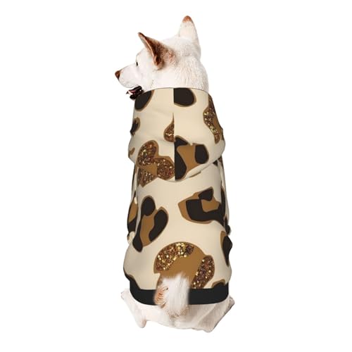Vyonne Tier-Leoparden-Kapuzen-Sweatshirt – entzückendes kleines Haustier-Outfit – modisches und gemütliches Kapuzen-Sweatshirt für Ihr geliebtes Haustier von Vyonne