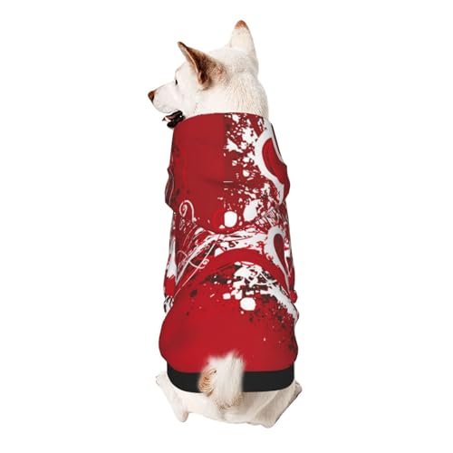 Vyonne Valentinstag-Kapuzen-Sweatshirt – entzückendes kleines Haustier-Outfit – modisches und gemütliches Kapuzen-Sweatshirt für Ihr geliebtes Haustier von Vyonne