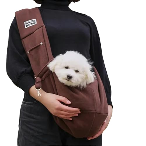 WABVAB Hundebox Hundetasche Haustier Out Cross Body Umhängetasche Außenreisen Tragbare Katzenpuppen -Schlingenbeutel-C von WABVAB