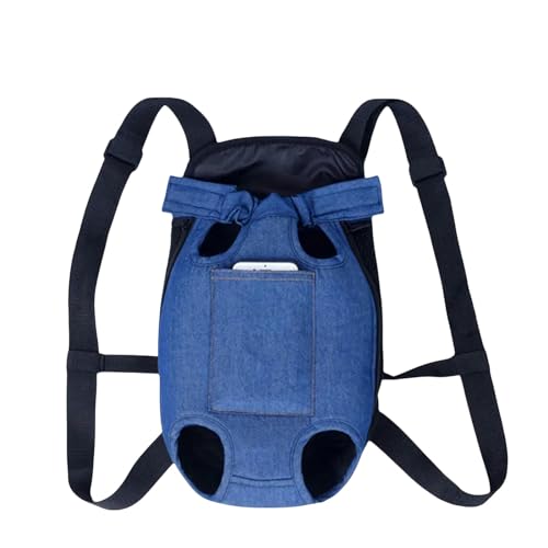 WABVAB Hundebox Jeans Haustierhund -Rucksack Outdoor -Reiseback Für Kleine Hunde Für Kleine Hunde Welpe Tragen Taschen Taschen-D-N-L von WABVAB