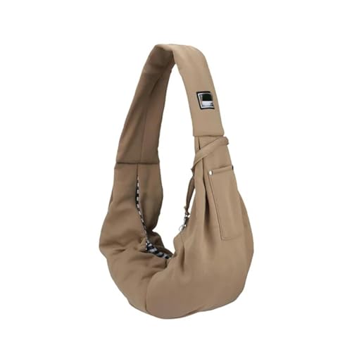 WABVAB Hundebox Tragbare Haustier -Umhängetasche Telefontasche Outdoor -Trägerhund Handtasche-Khaki von WABVAB